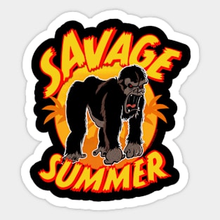 Savage Summer, with outline Sticker